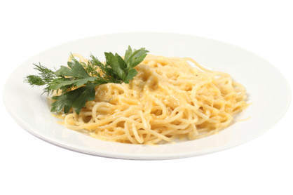 Спагетти, запеченные под сыром